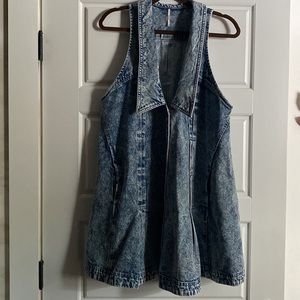 Free People Katie Denim Dress size Medium